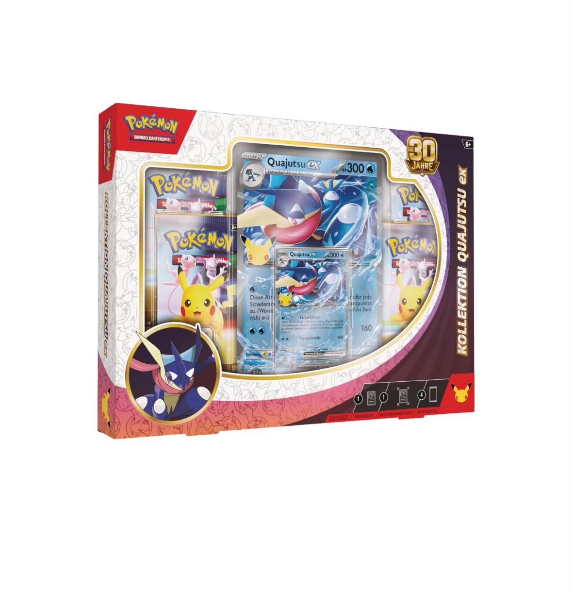 Pokemon 30th Celebration Feelinara-ex und Quajutsu-ex Kollektion DE